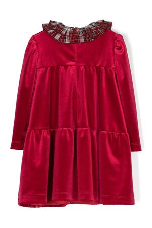 red cotton dress MONNALISA KIDS | 31D91348500043